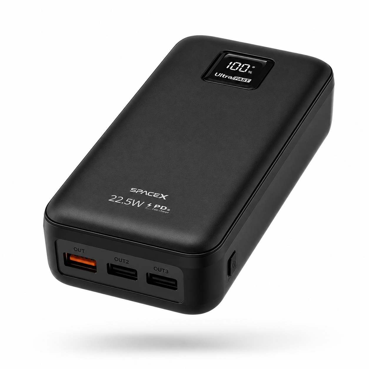 SPACEX 60000mAh Power Bank – 22.5W PD Fast Charging with Digital Display
