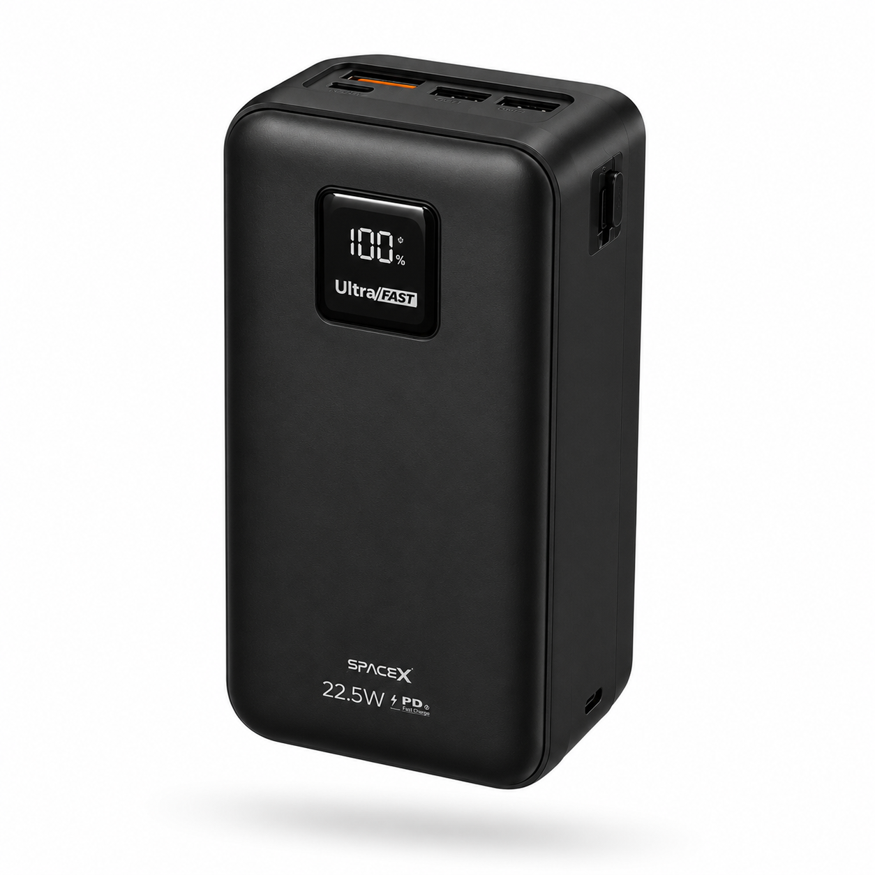 SPACEX 60000mAh Power Bank – 22.5W PD Fast Charging with Digital Display