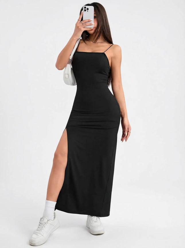 Vestido largo ajustado sexy de mujer